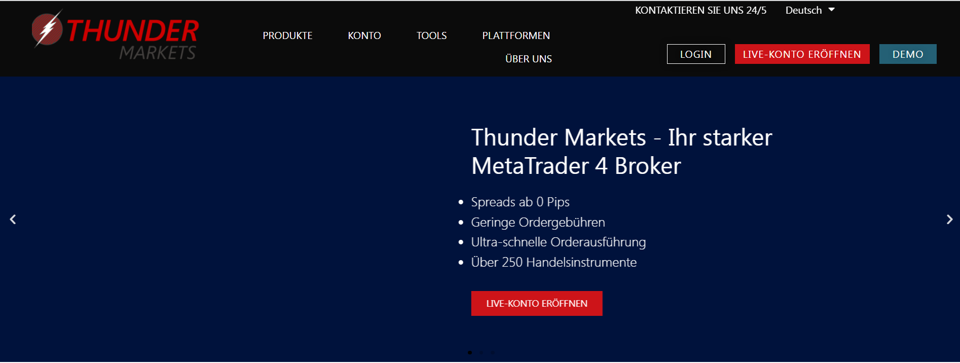 thundermarkets website