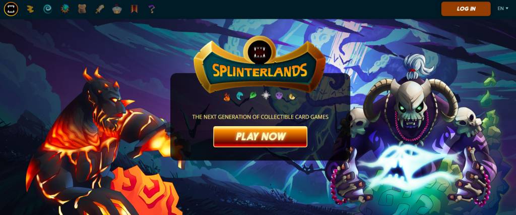 NFT Game Splinterlands Startseite