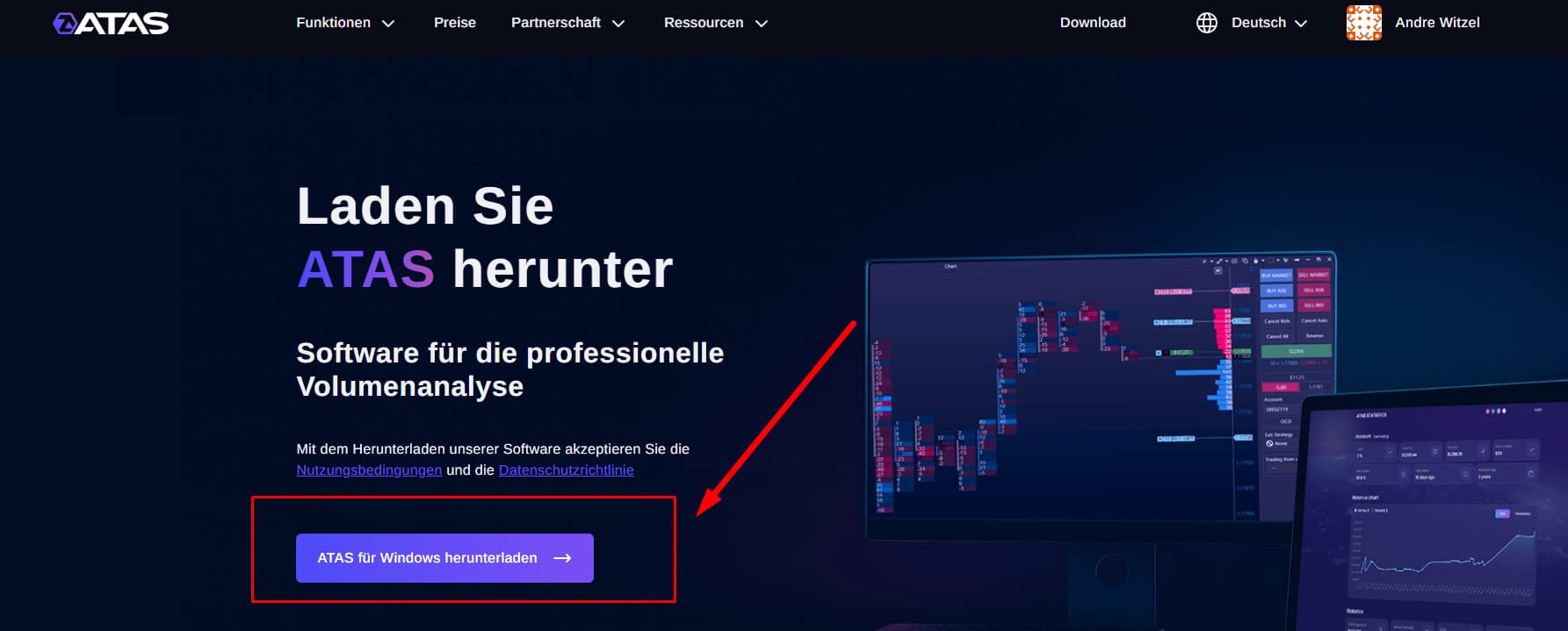 Download von ATAS