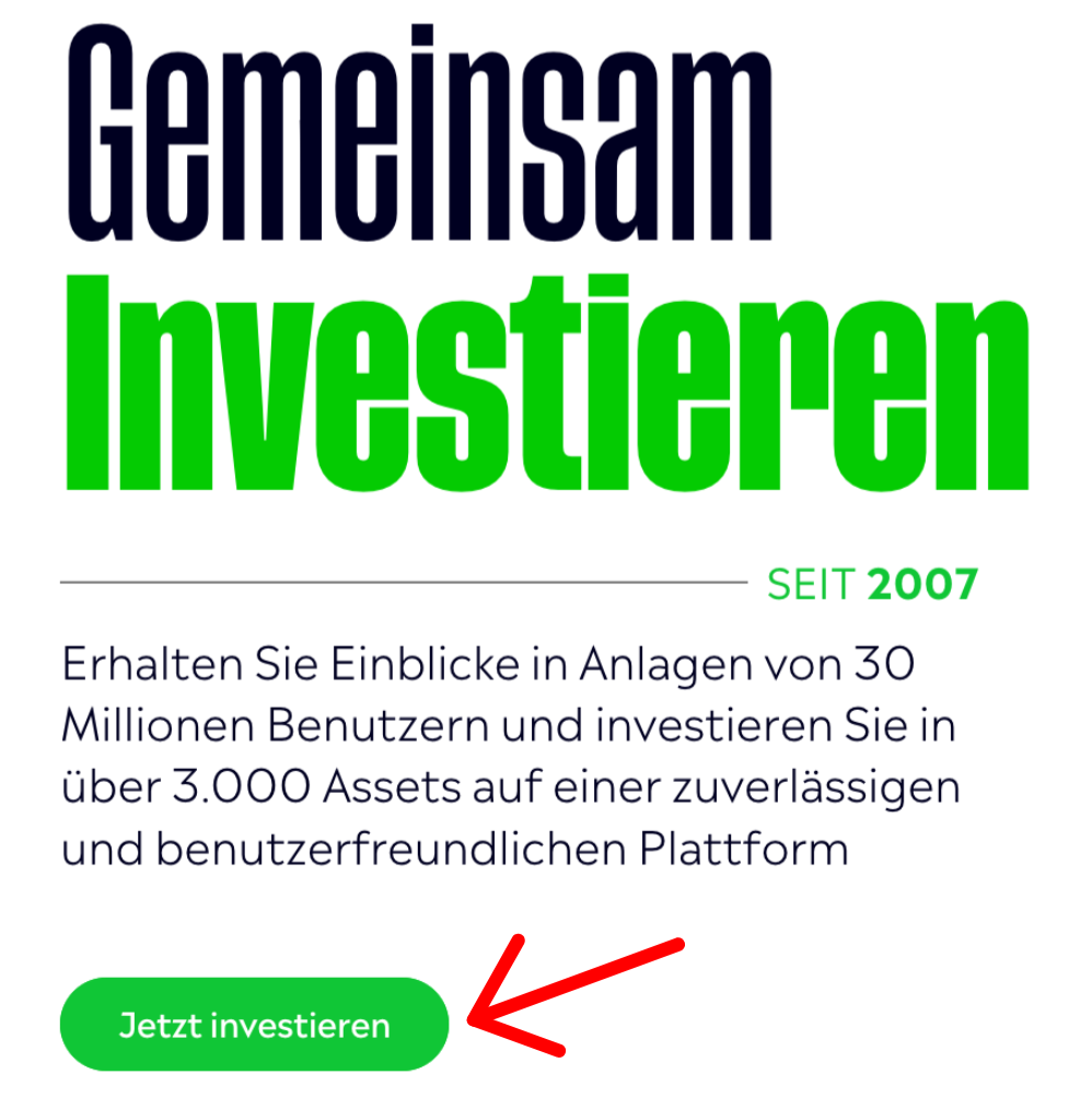 Beim Online Broker eToro registrieren