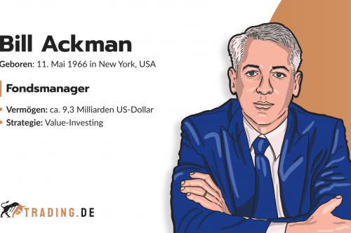 Bill Ackman. Fondsmanager aus New York mit Vermögen von 9,3 Milliarden US-Dollar und Value-Investing-Strategie