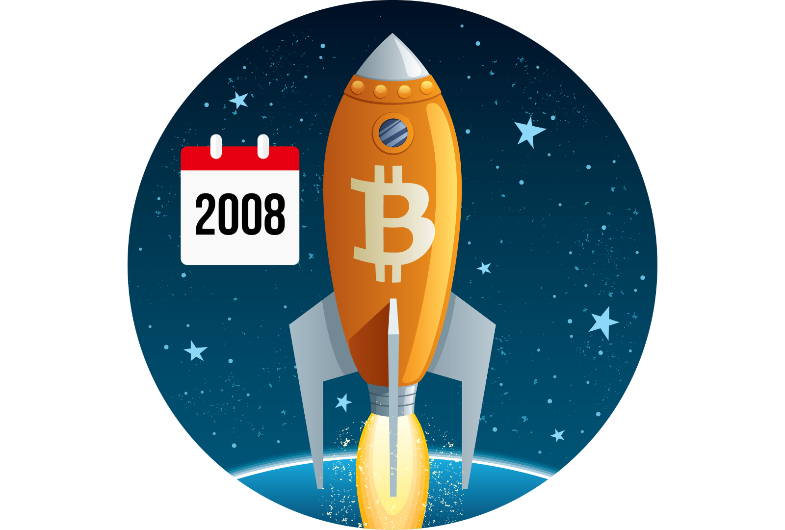 Bitcoin Start im Jahr 2008