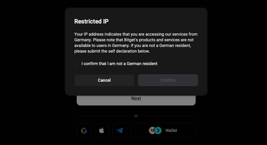 Bitget Verbot in Deutschland