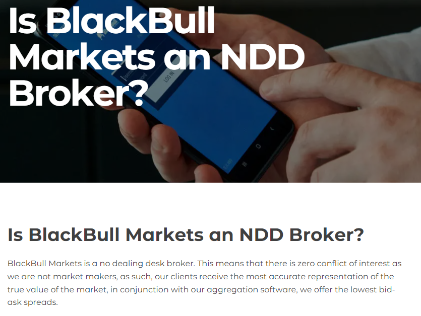 Blackbull Market NDD Broker