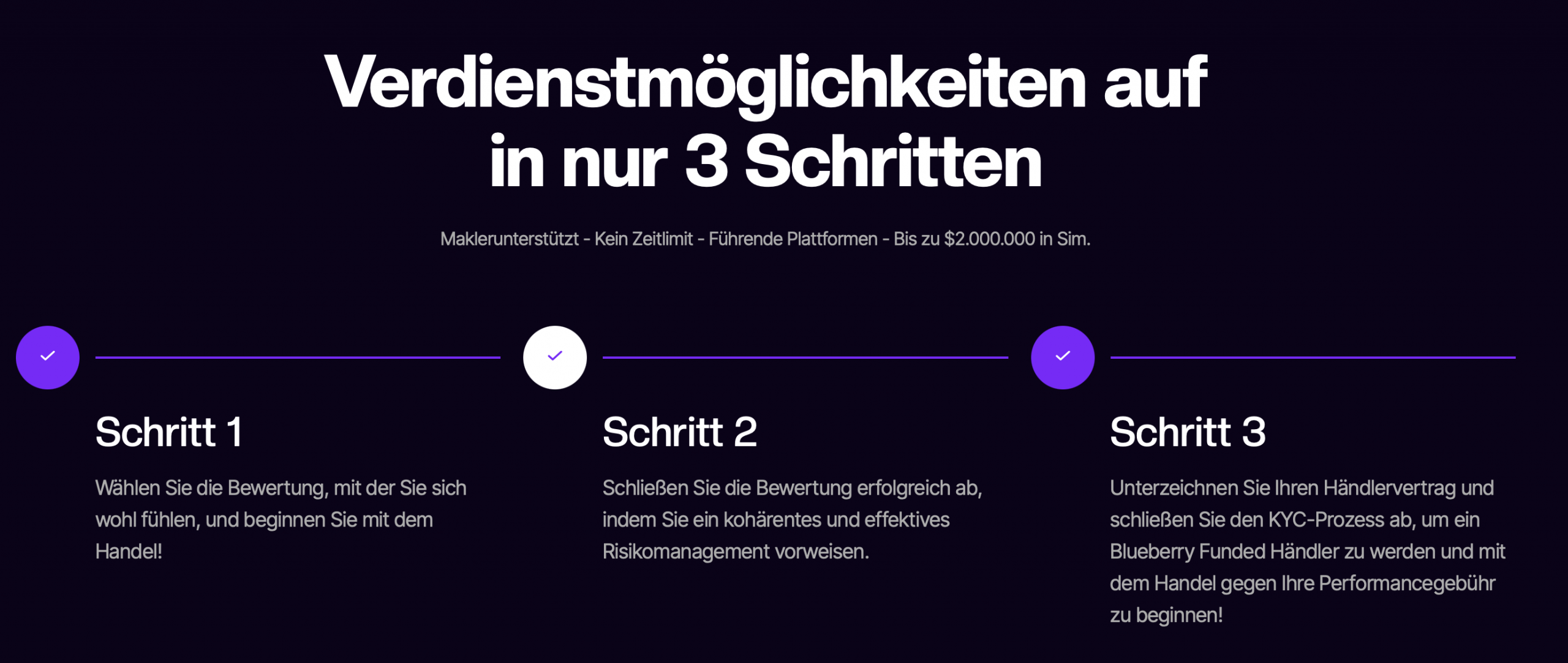 Blueberry Funded Verdienstmöglichkeiten