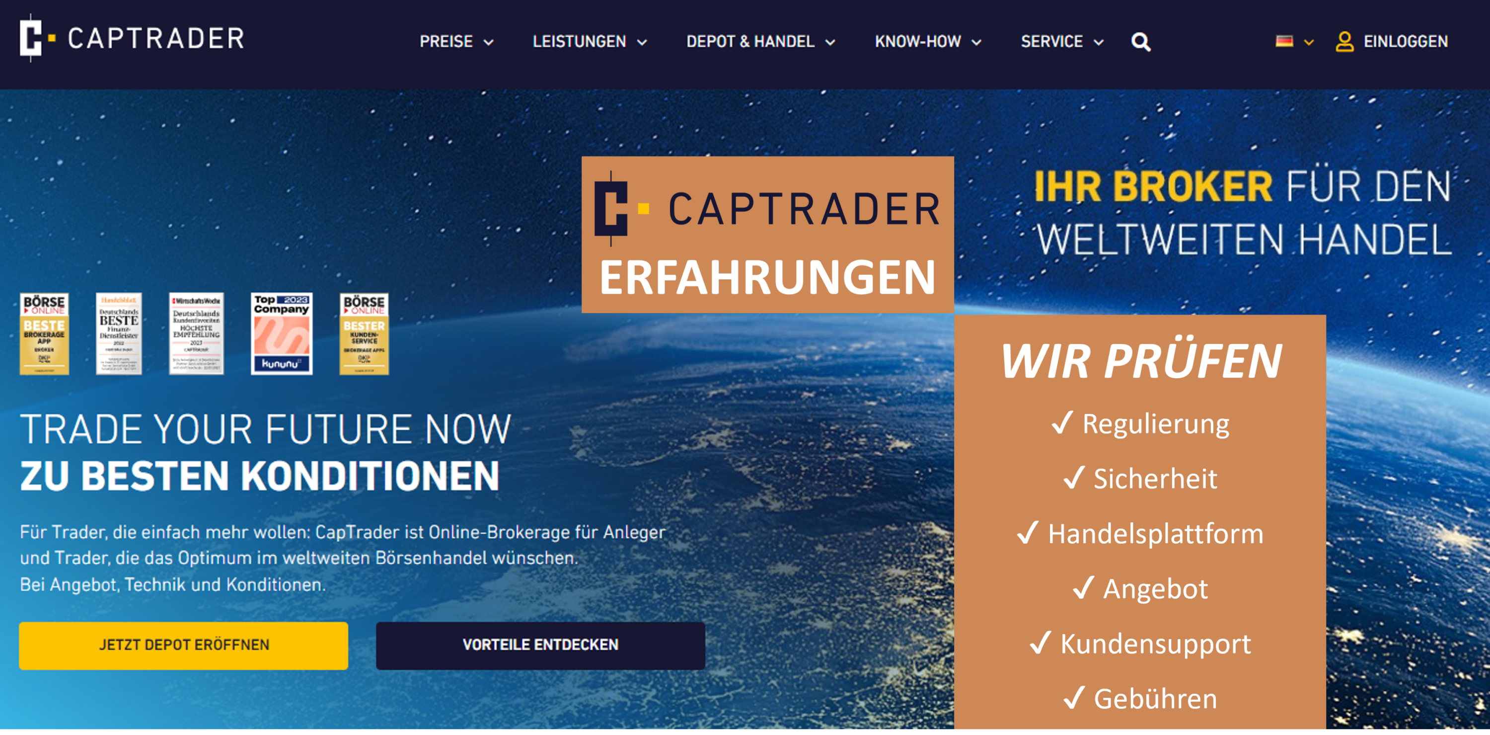 Wo ist der Sitz von CapTrader?