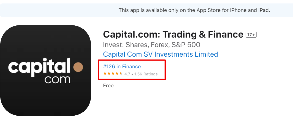 Capital.com App Store 