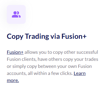 CopyTrading bei Fusion Markets
