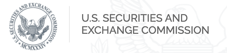 Das offizielle Logo der amerikanischen Wertpapieraufsicht SEC Securities and Exchange Commission