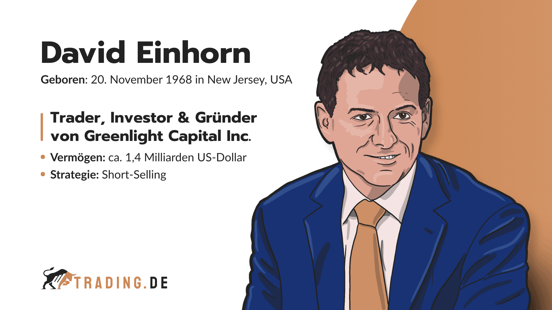 David Einhorn. Trader, Investor und Gründer von Greenlight Capital Inc., Vermögen 1,4 Milliarden US-Dollar, Short-Selling