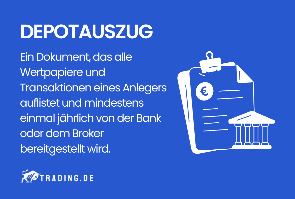 Depotauszug Definition und Erklärung