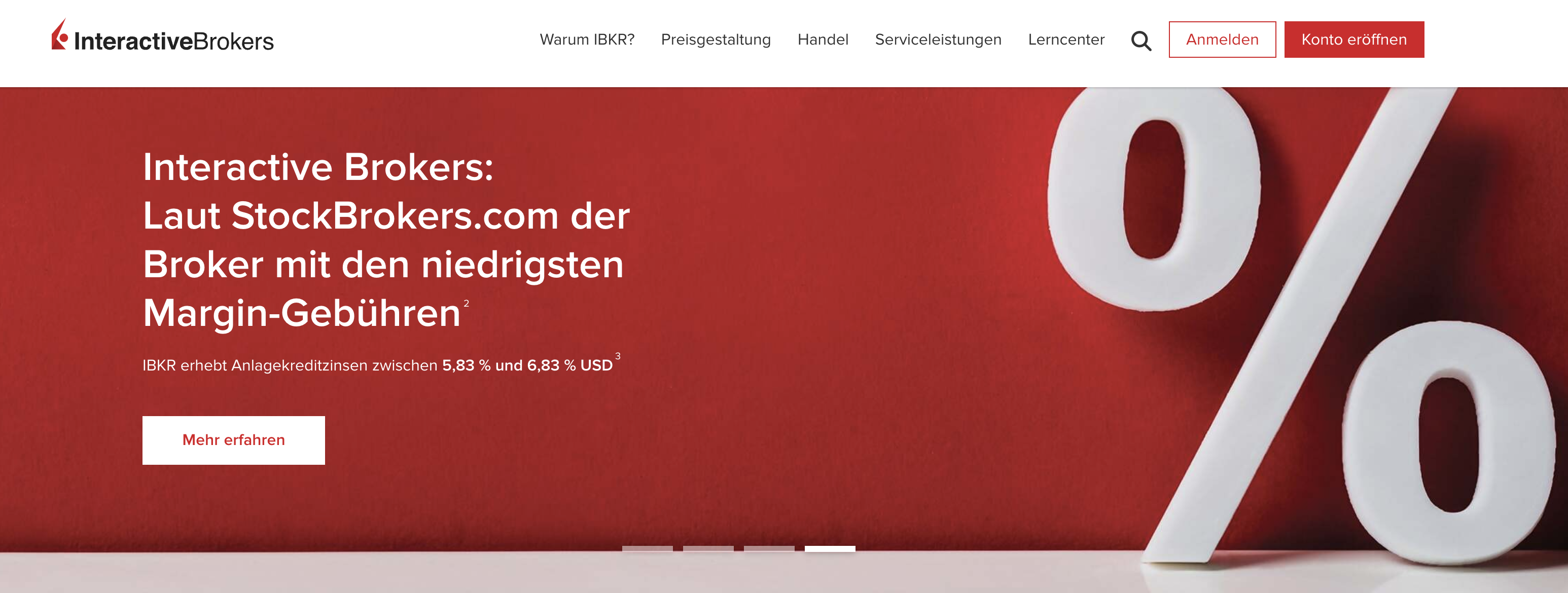 Die offizielle Webseite von Interactive Brokers in Deutschland