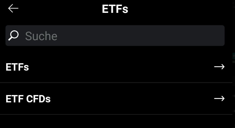 Trennung von ETFs und Derivaten in der xStation