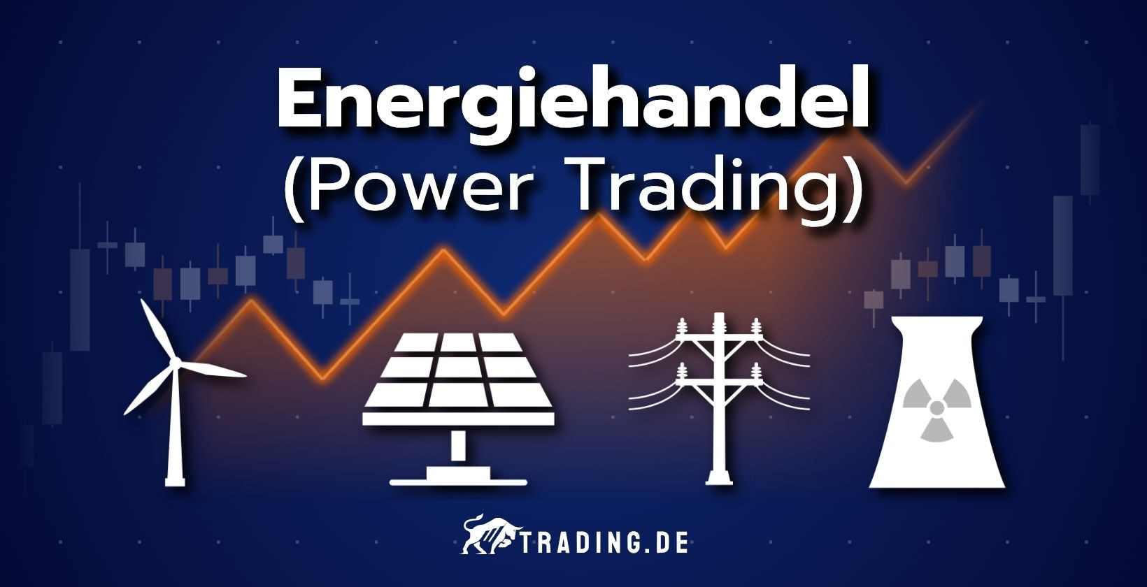 Energiehandel und Power Trading mit Windkraft, Solarenergie, Stromnetz und Kernenergie