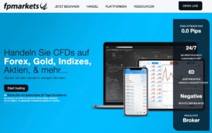 FP Markets Webseite