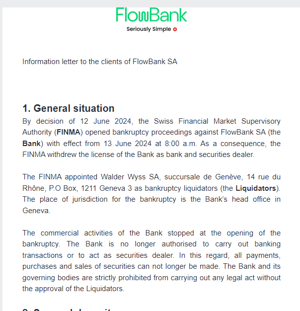 Flowbank Pleite
