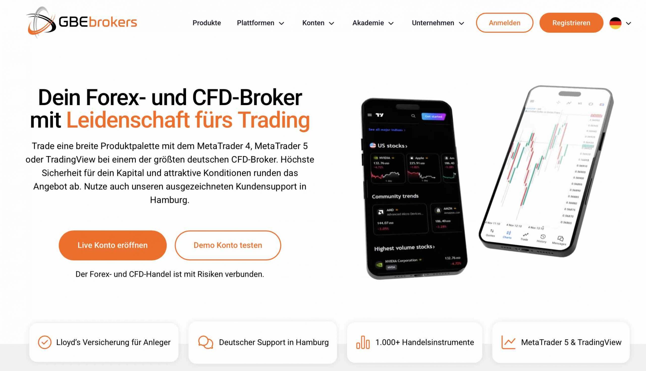GBE Brokers Startseite