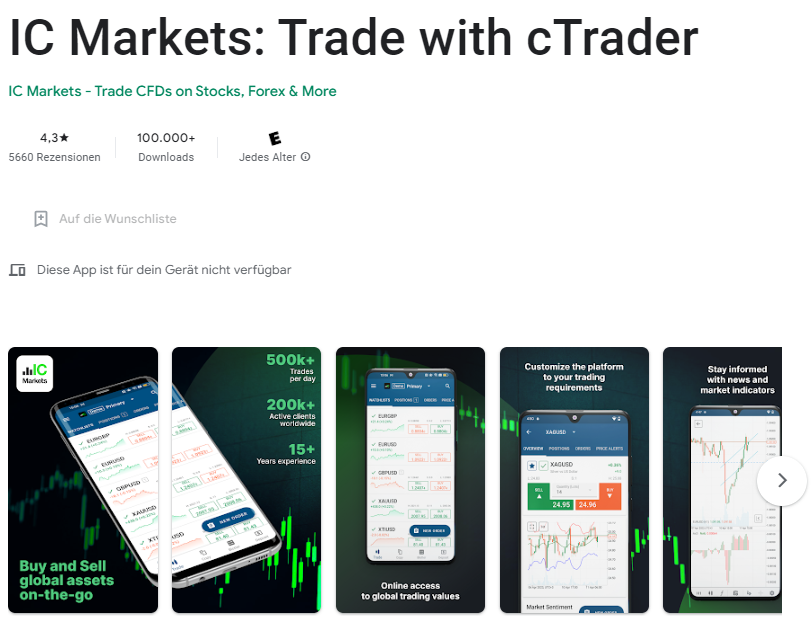 IC Markets cTrader Android App