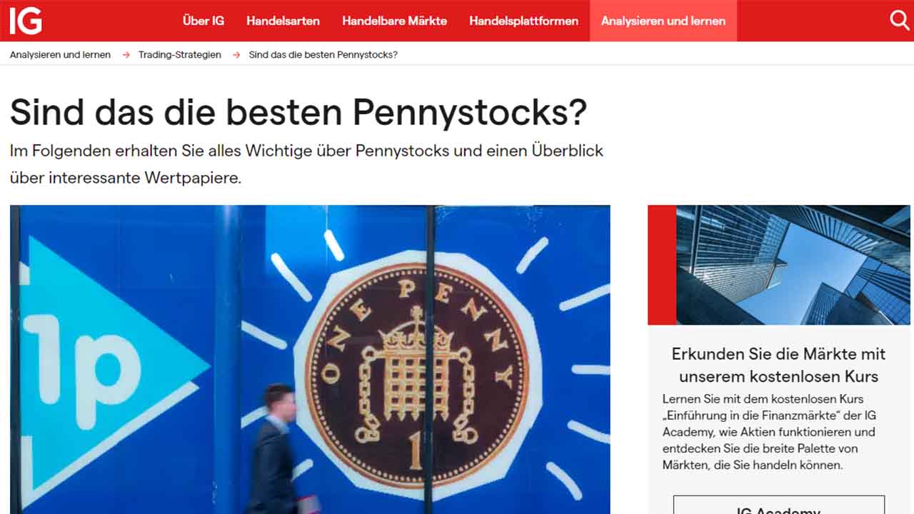 IG Pennystocks Broker