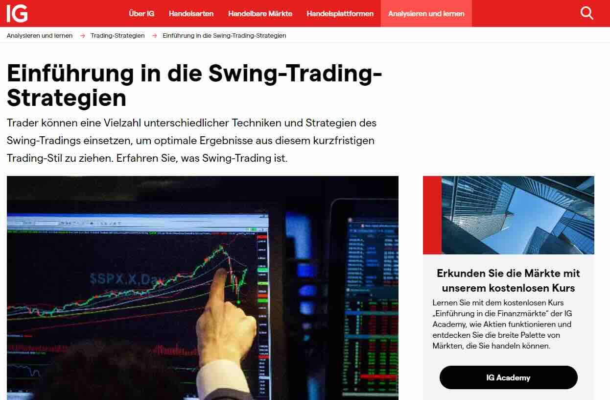 IG Swing Trading News