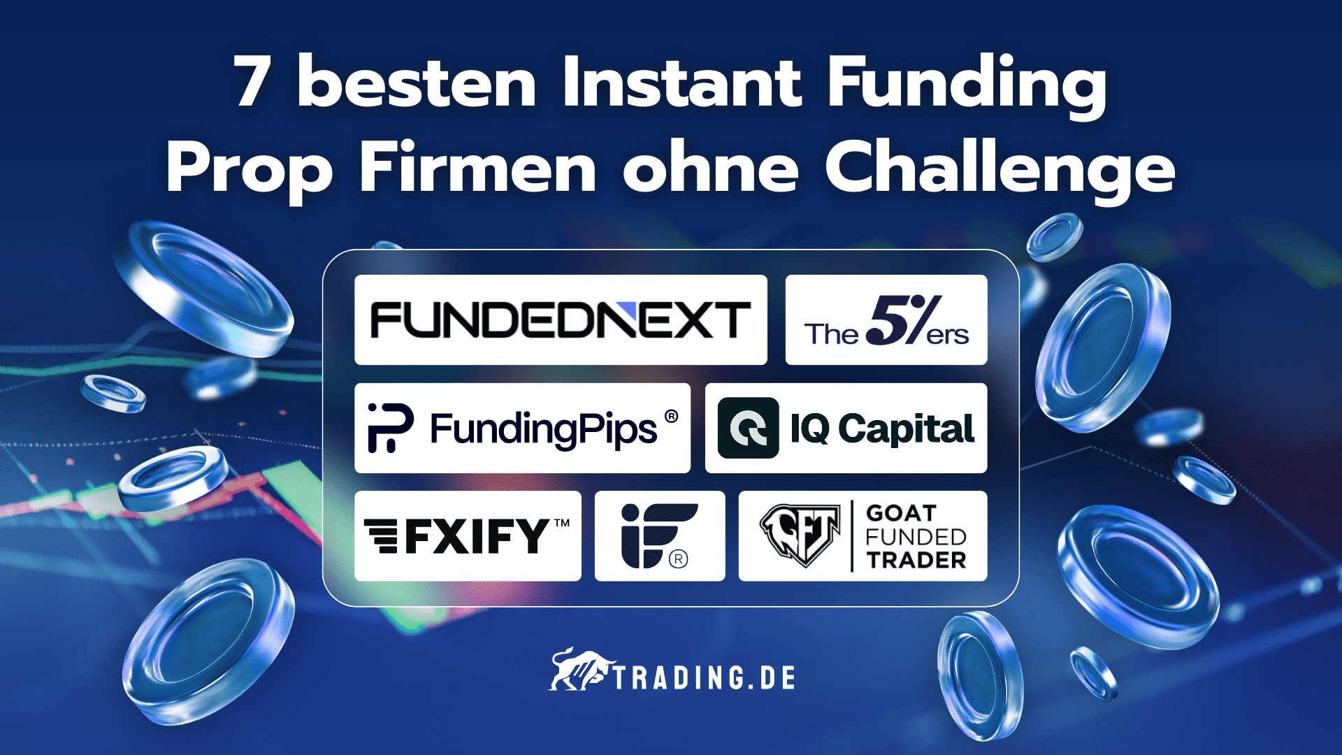 Die 7 besten Instant Funding Prop Firmen ohne Challenge