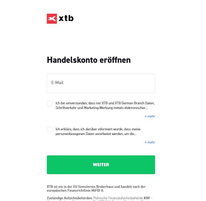 Konto beim CFD Broker eröffnen