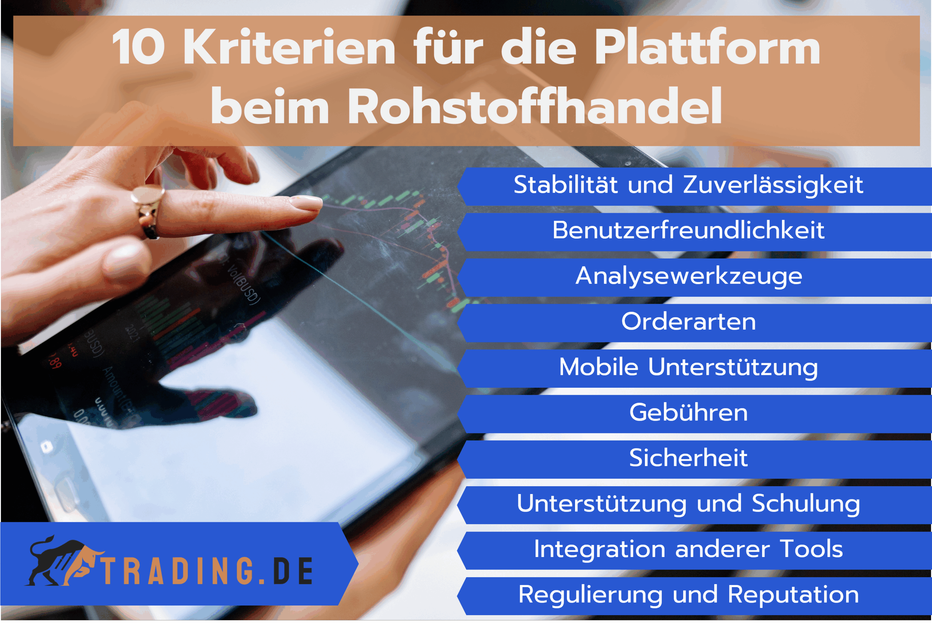 10 Kriterien für die Plattform beim Rohstoffhandel