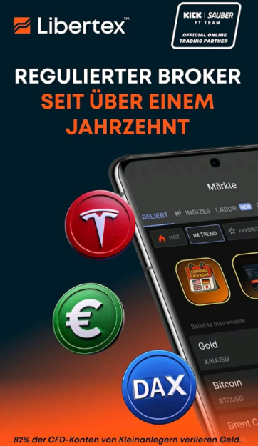 Beliebte Libertex Trading App mit 300 CFDs