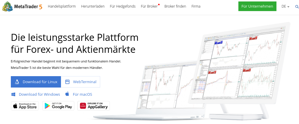 Plattform von MetaTrader