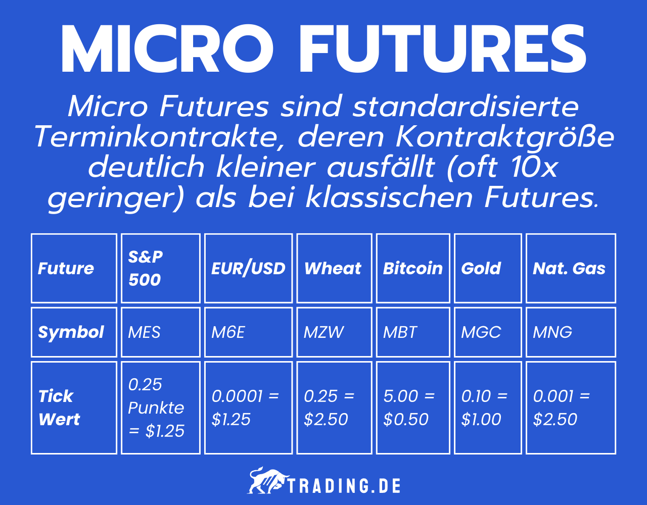Micro Futures Definition und Beispiele