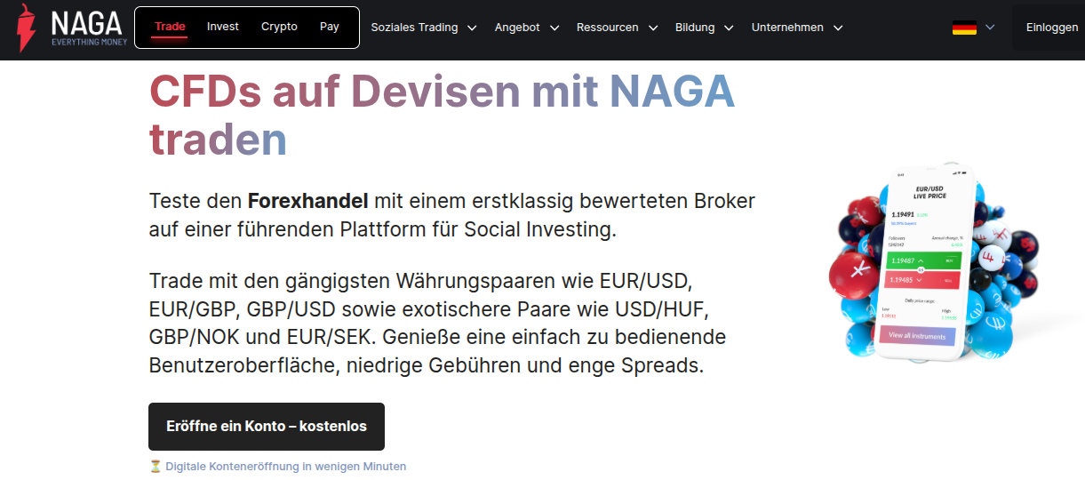Forex Angebote bei NAGA