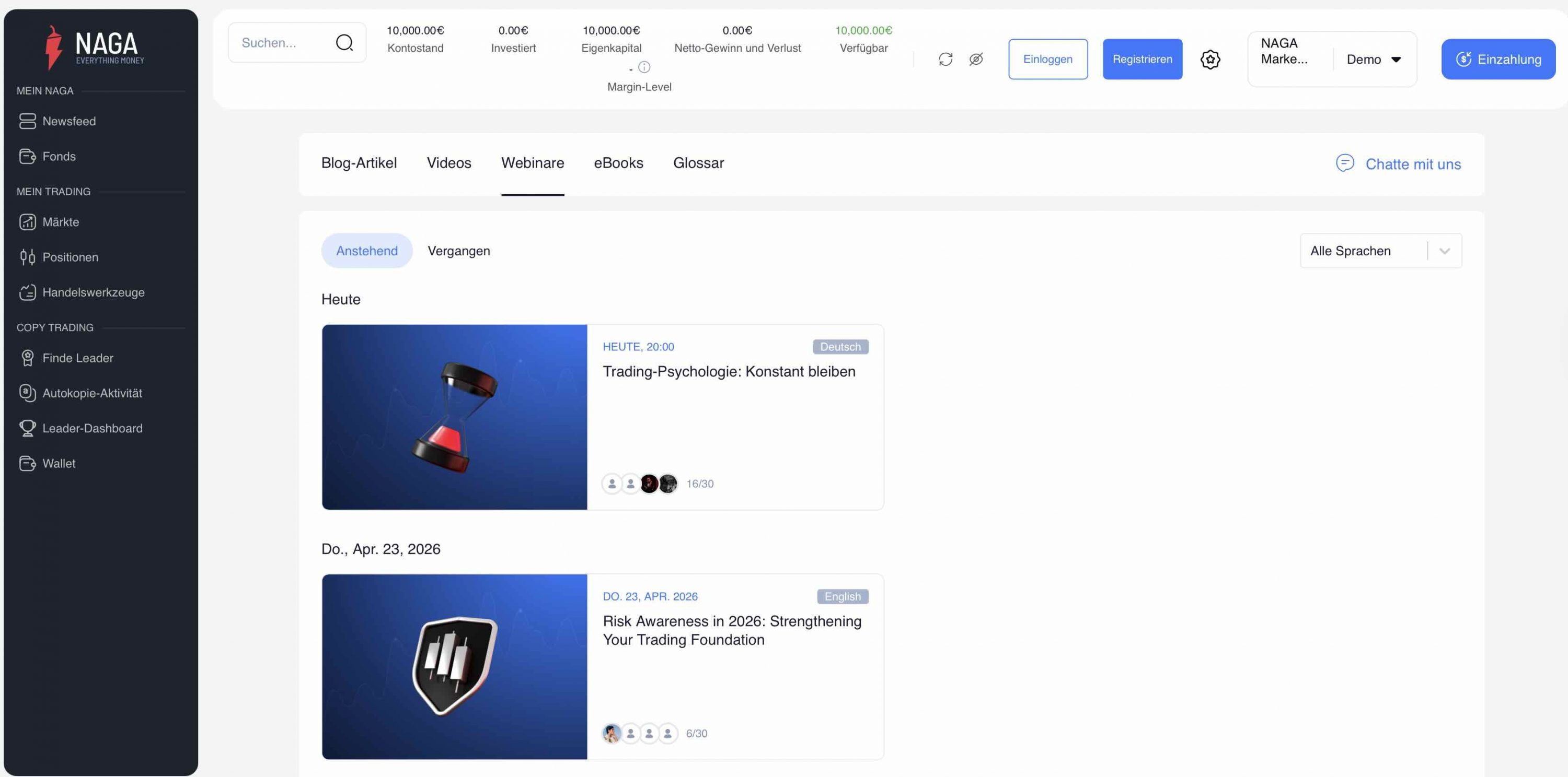 NAGA Weiterbildungen