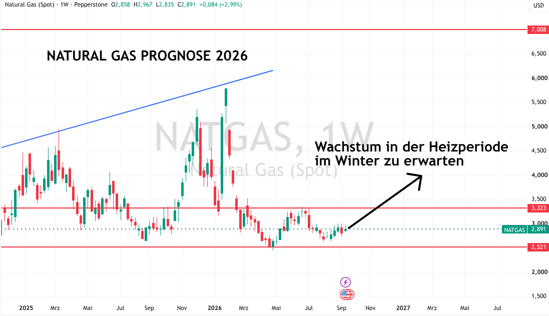 Natural Gas Prognose 2026 September