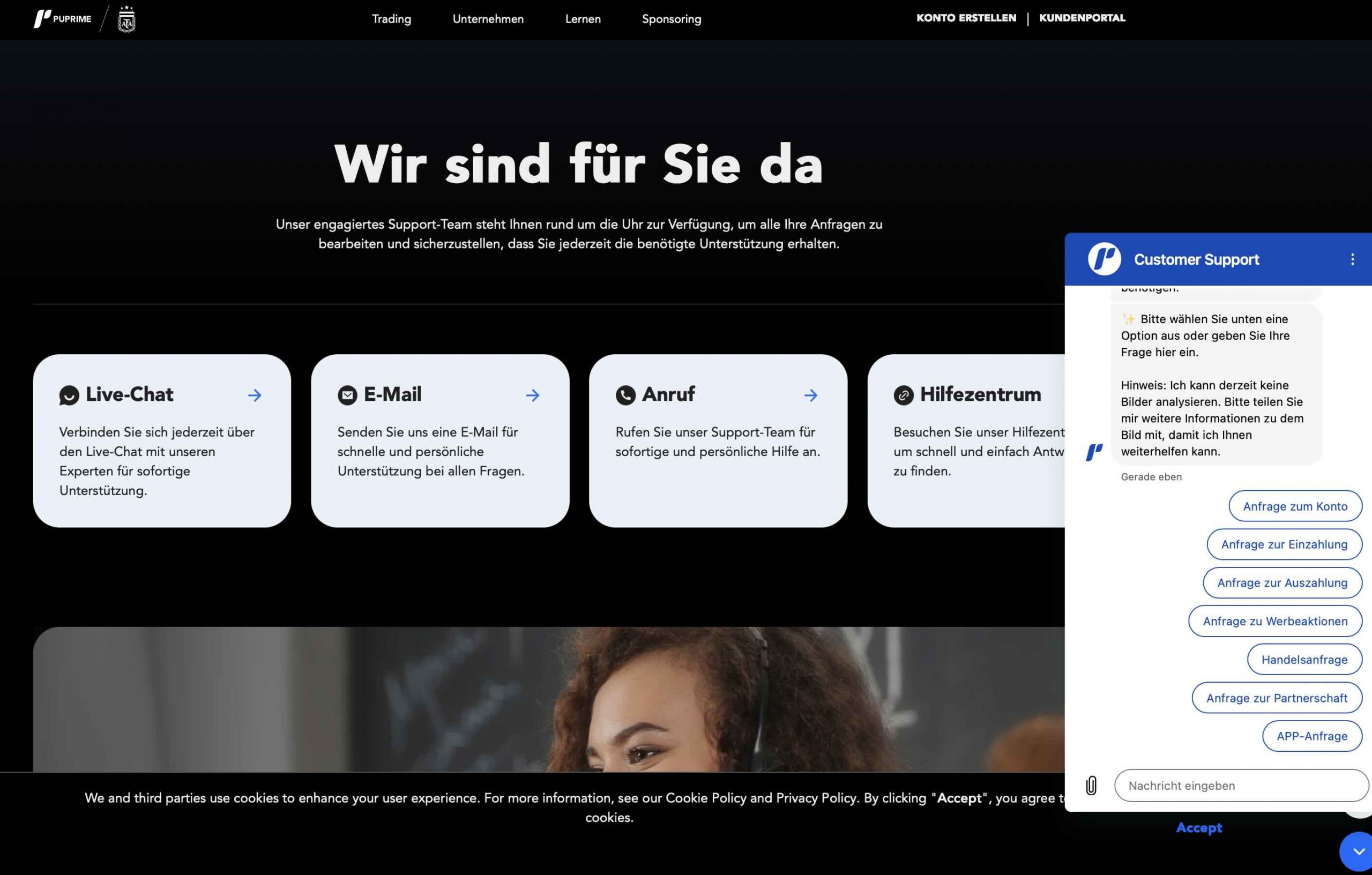 PU Prime Kundensupport