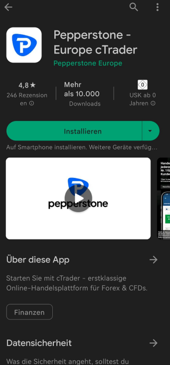 Pepperstone App