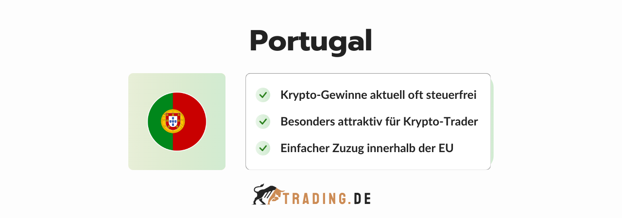 Portugal Steuervorteile für Krypto Trader