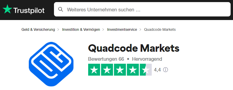 Quadcode Markets Erfahrungen trustpilot