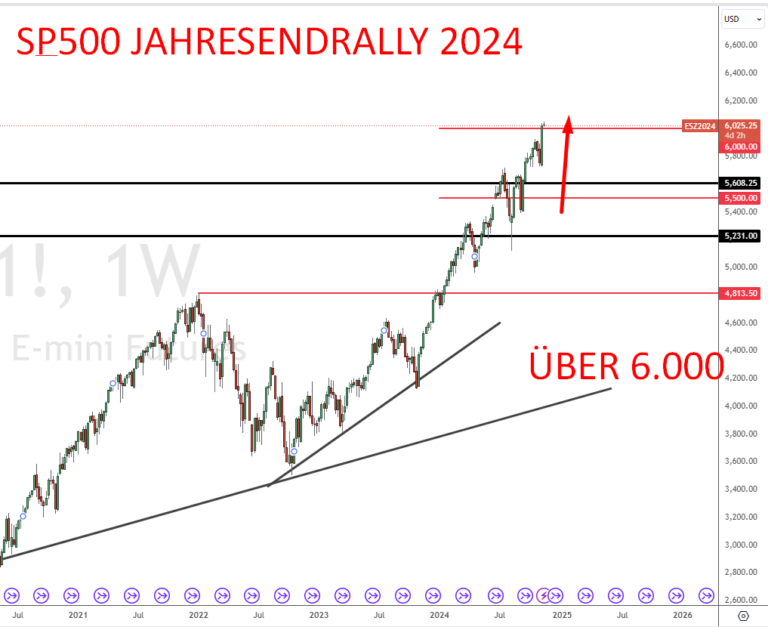 S&P 500 Prognose 2024 bis 2050 USAktienindex Analyse