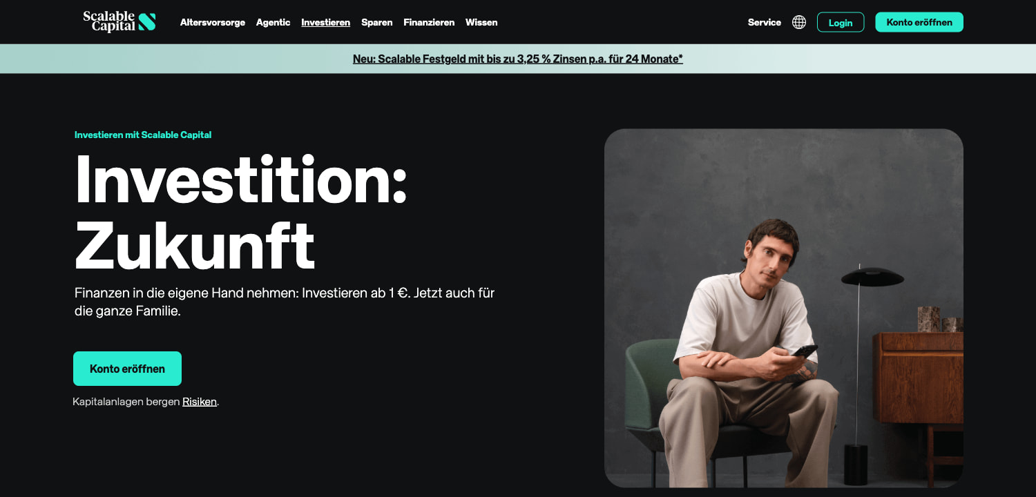 Scalable Capital Online Trading Plattform