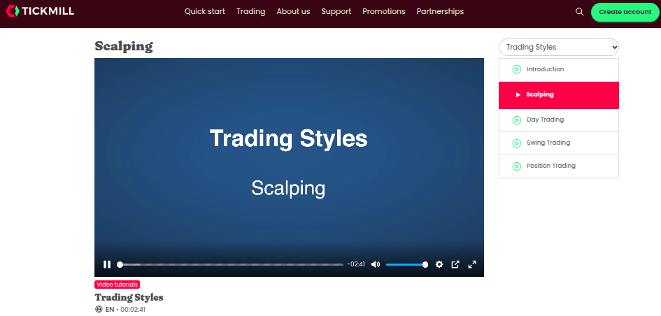 Scalping über Tickmill möglich