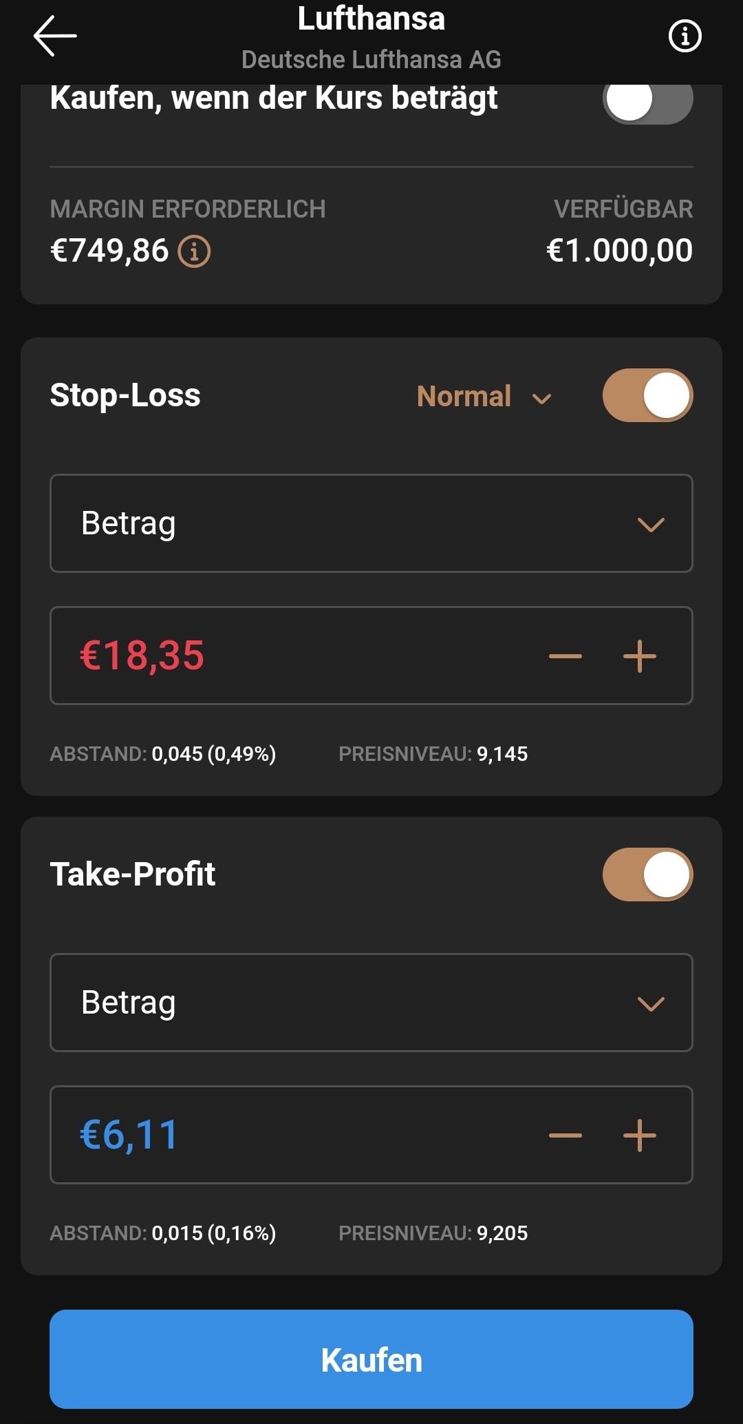 Stop Loss Take Profit