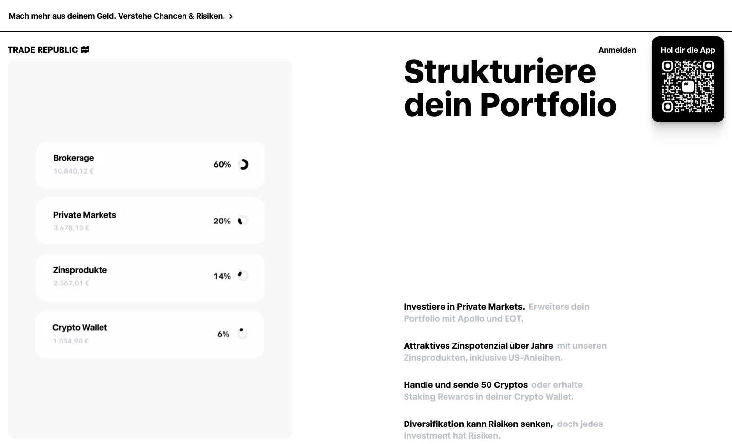 Trade Republic Online Trading Plattform
