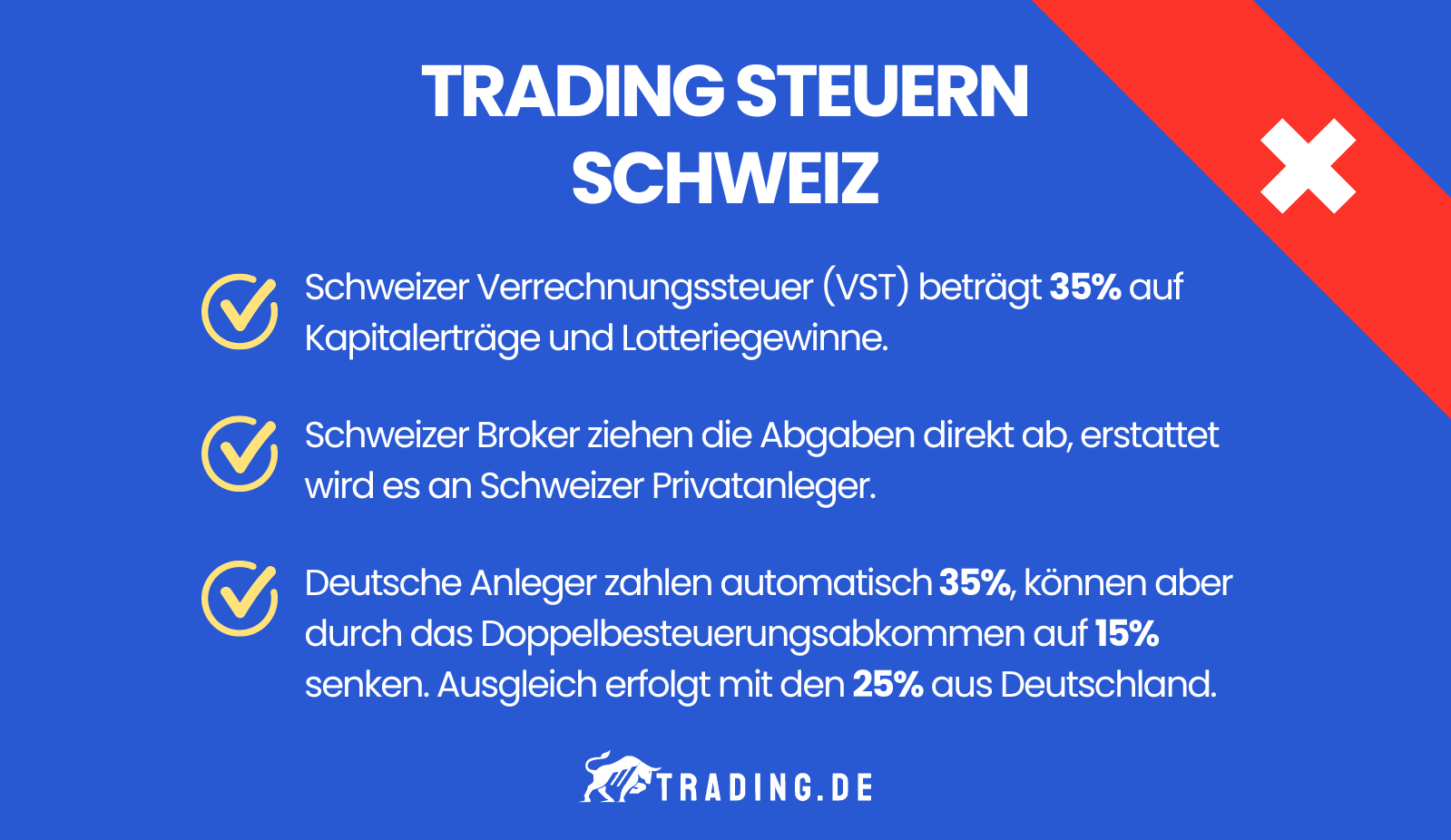 Trading Steuern Schweiz