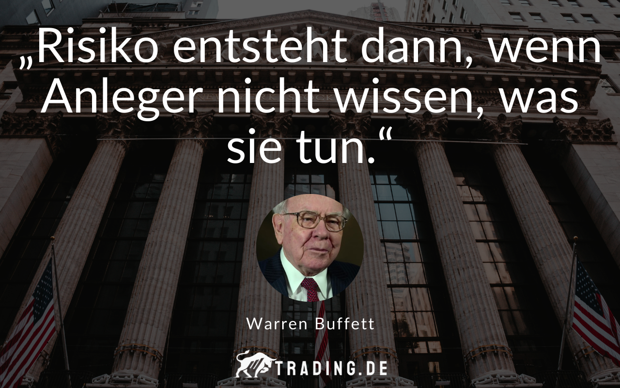 Trading-Zitat Warren Buffett Risiko