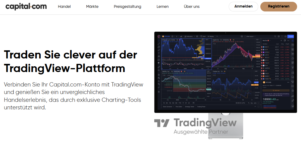 TradingView bei Capital.com nutzbar
