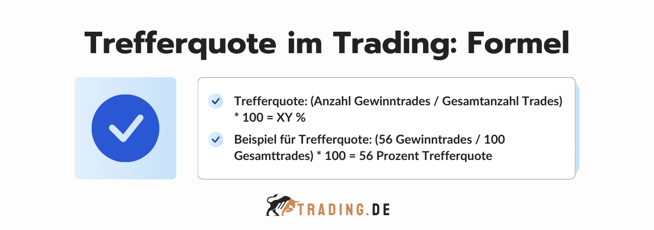 Trefferquote Trading Formel