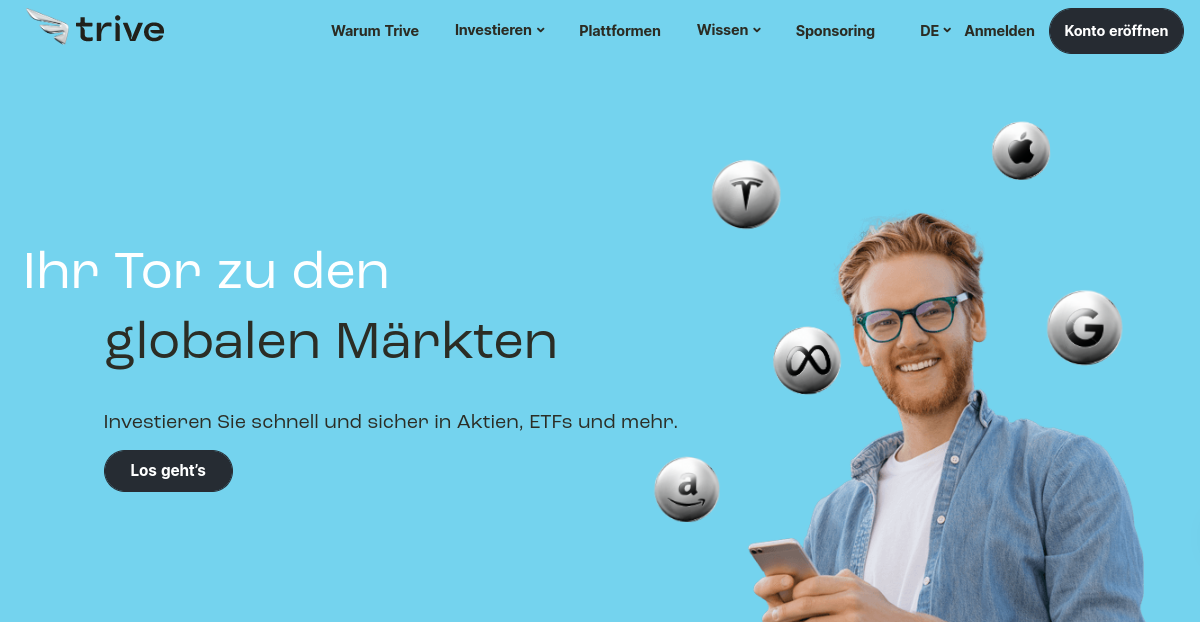 Trive Webseite