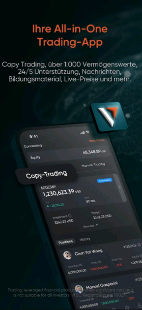 Download der Vantage Markets CFD App