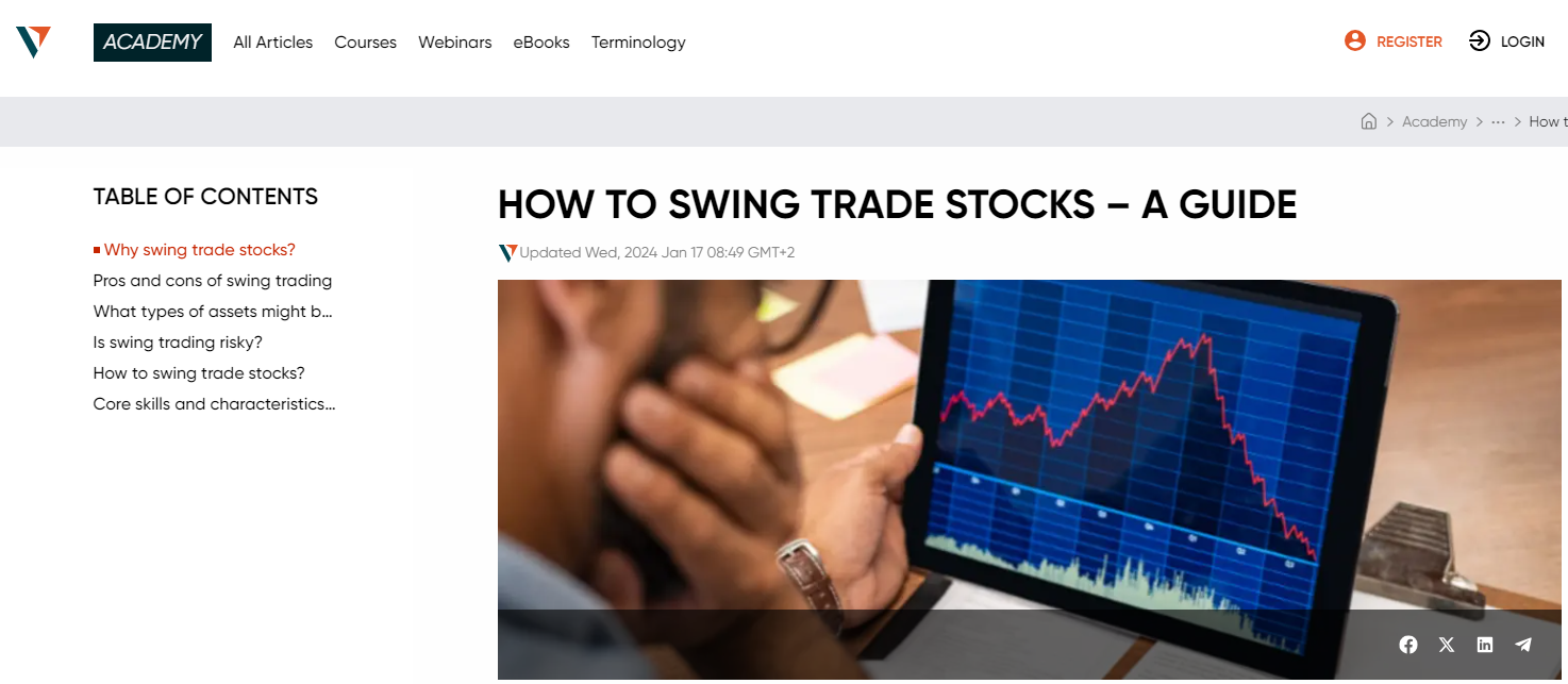 Vantage Markets Swing Trading