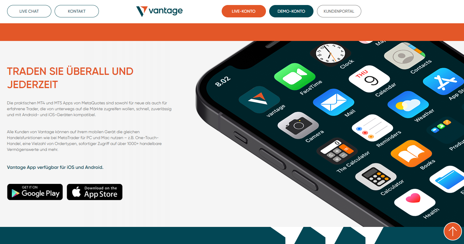 Vantage Markets Trading App